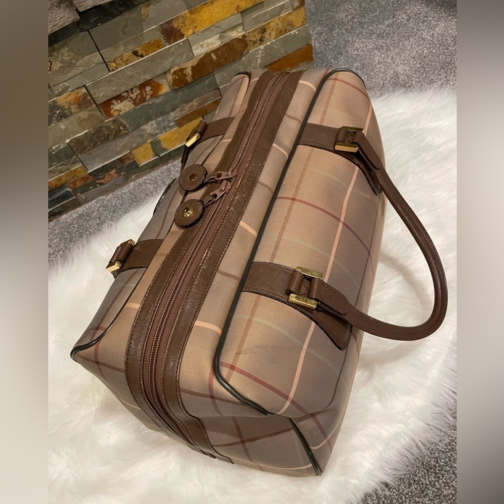 Vintage Burberrys Nova Check Travel Boston Bag - Picture 9 of 16